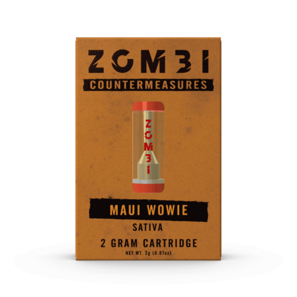 Zombi Vape Cartridge 2ml H4CBD/THC-C/HHC Maui Wowie (sativa) 6ct