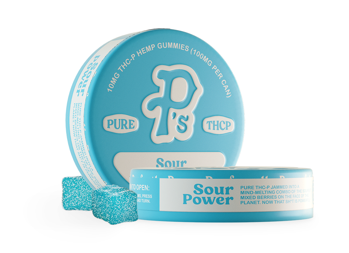 Pushin’ P’s Edibles 100mg THCP Sour Power 6ct