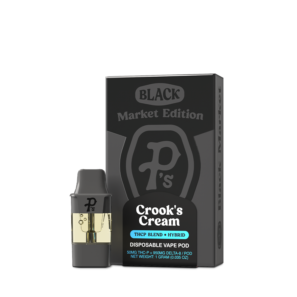 Pushin’ P’s Pack O Pods Disposable Vape 1ml THCP Crooks n Cream 6ct