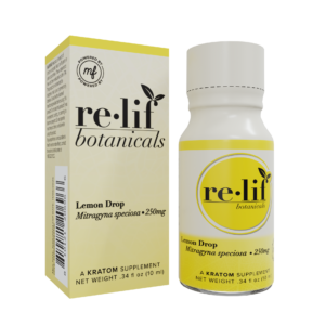 Relif Shot 250mg Kratom Lemon Drop 12ct