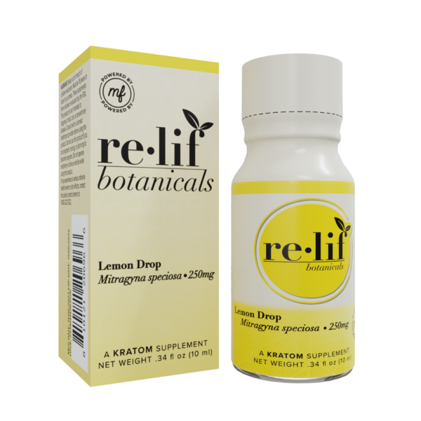 Relif Shot 250mg Kratom Lemon Drop 12ct