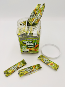 Crispy Blunts Mini 1pc Edibles 5mg THCP Pistachio 40ct