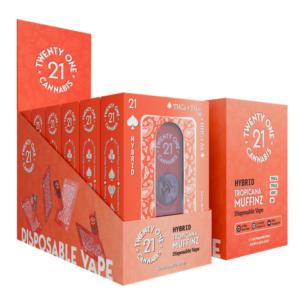 Twenty One Cannabis Vape Disposable 2ml THCA/THCP Tropicana Muffinz (Hybrid)