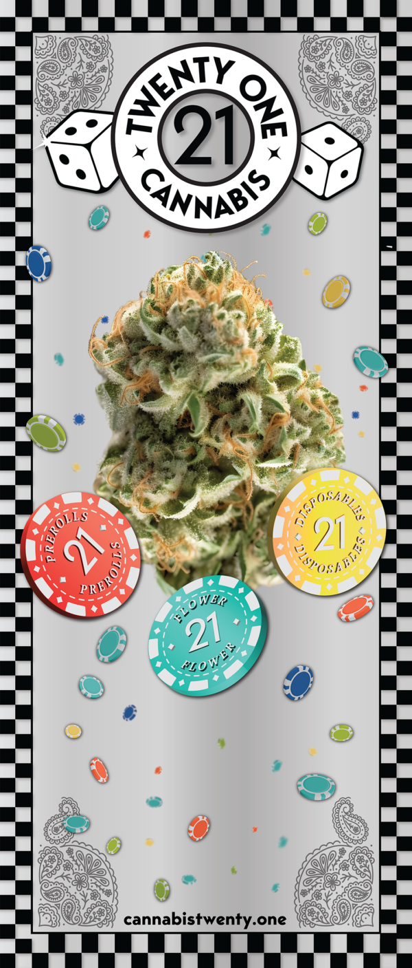Twenty One Cannabis Marketing Material Banner