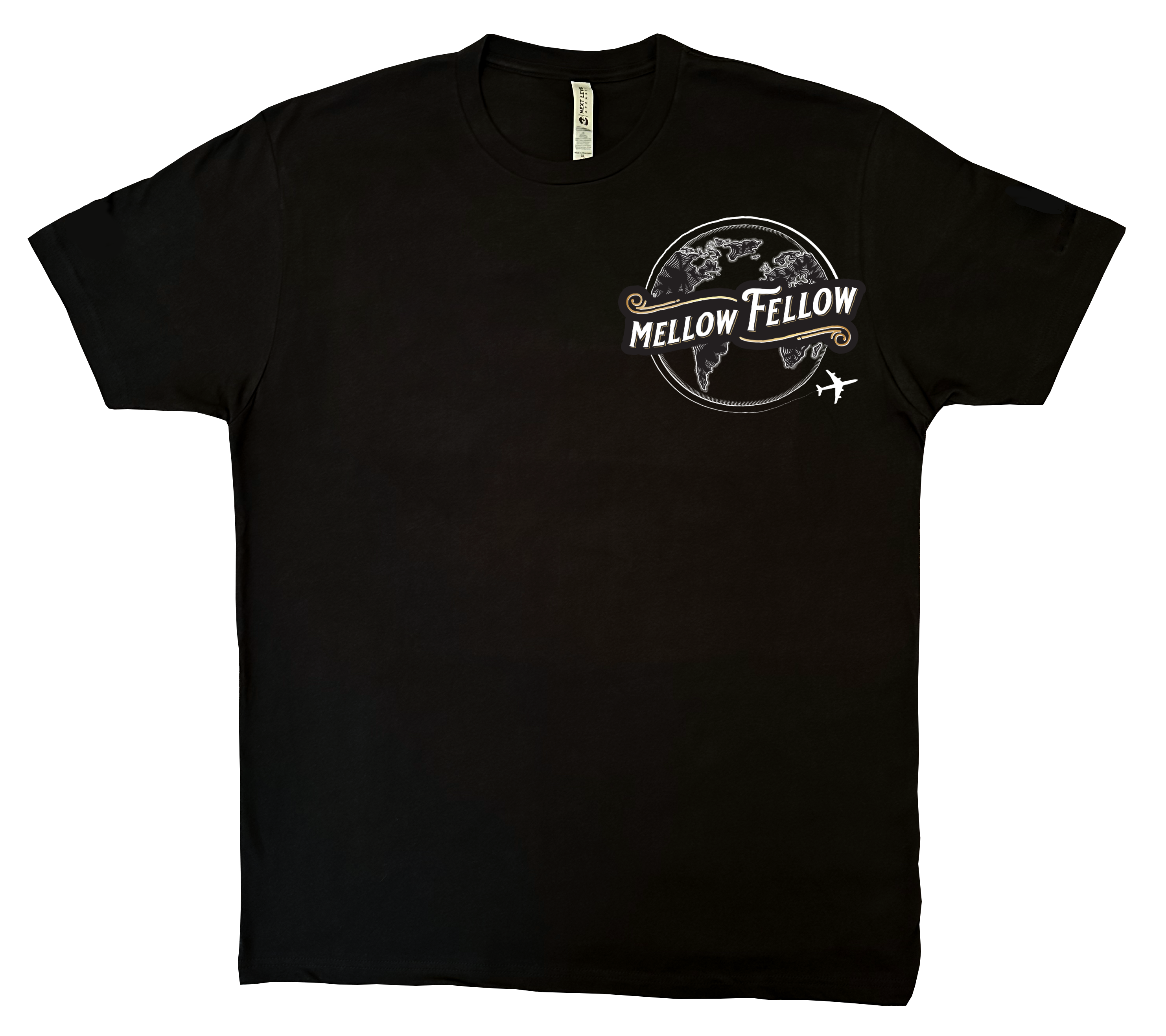 Mellow Fellow Destinations Shirt Small Black