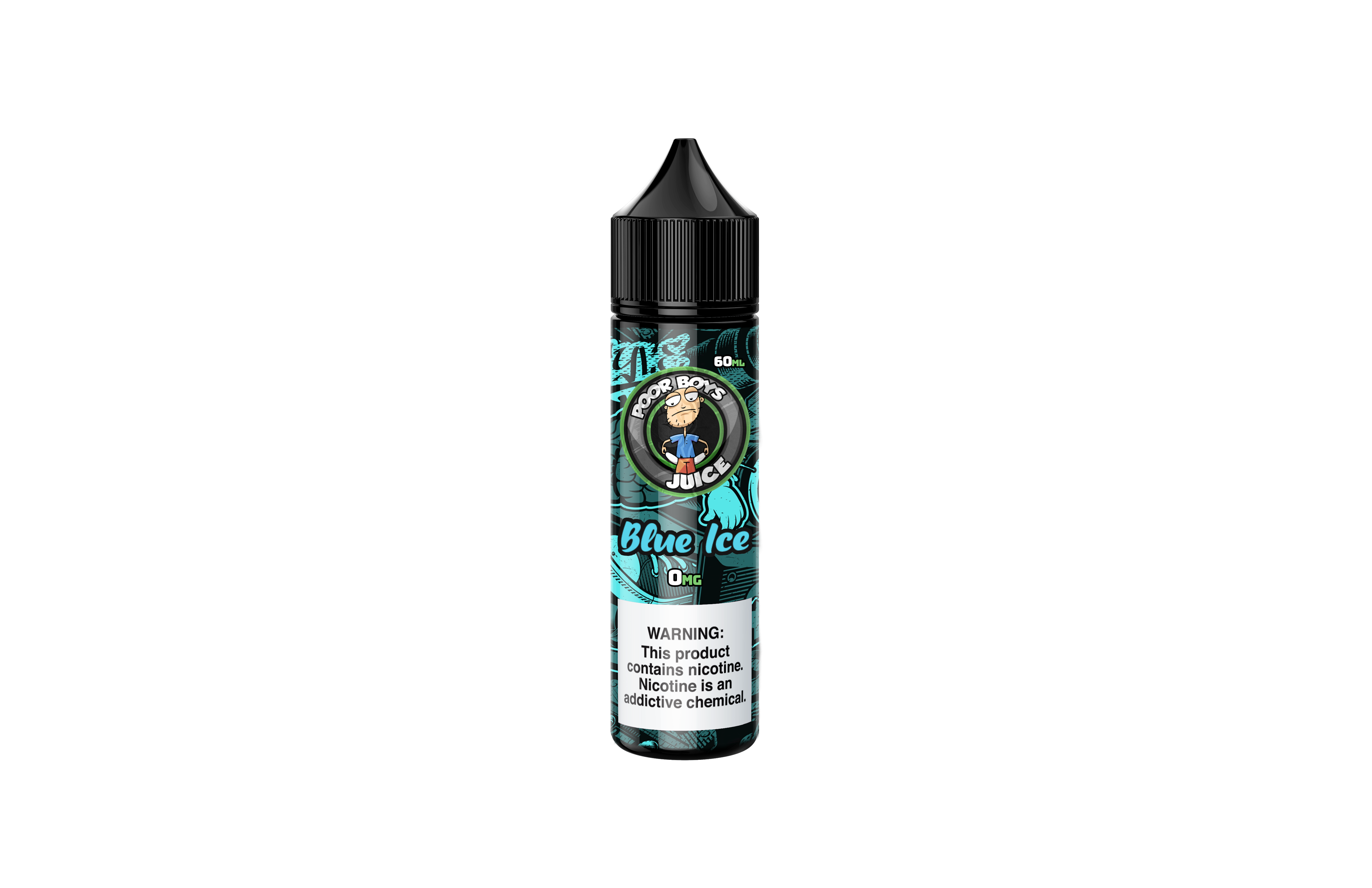 Poor Boys Nicotine Juice 00mg Blue Ice