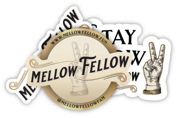 Mellow Fellow Marketing Material Assorted Small Sticker