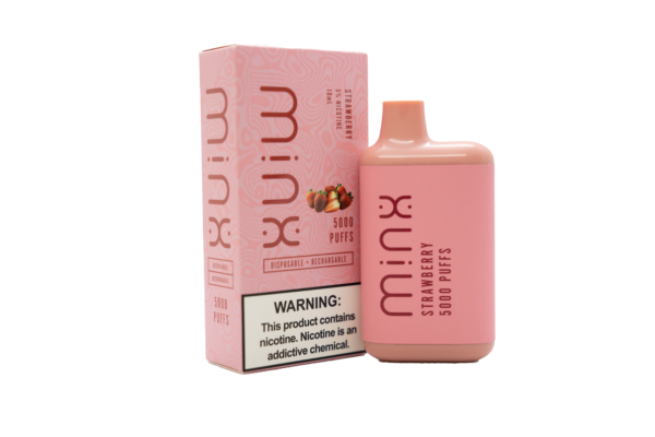Minx Nicotine Disposable Vape 5000p Strawberry 10ct