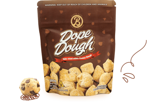 Dope Dough Edibles 200mg D9 Chocolate Chip 10ct