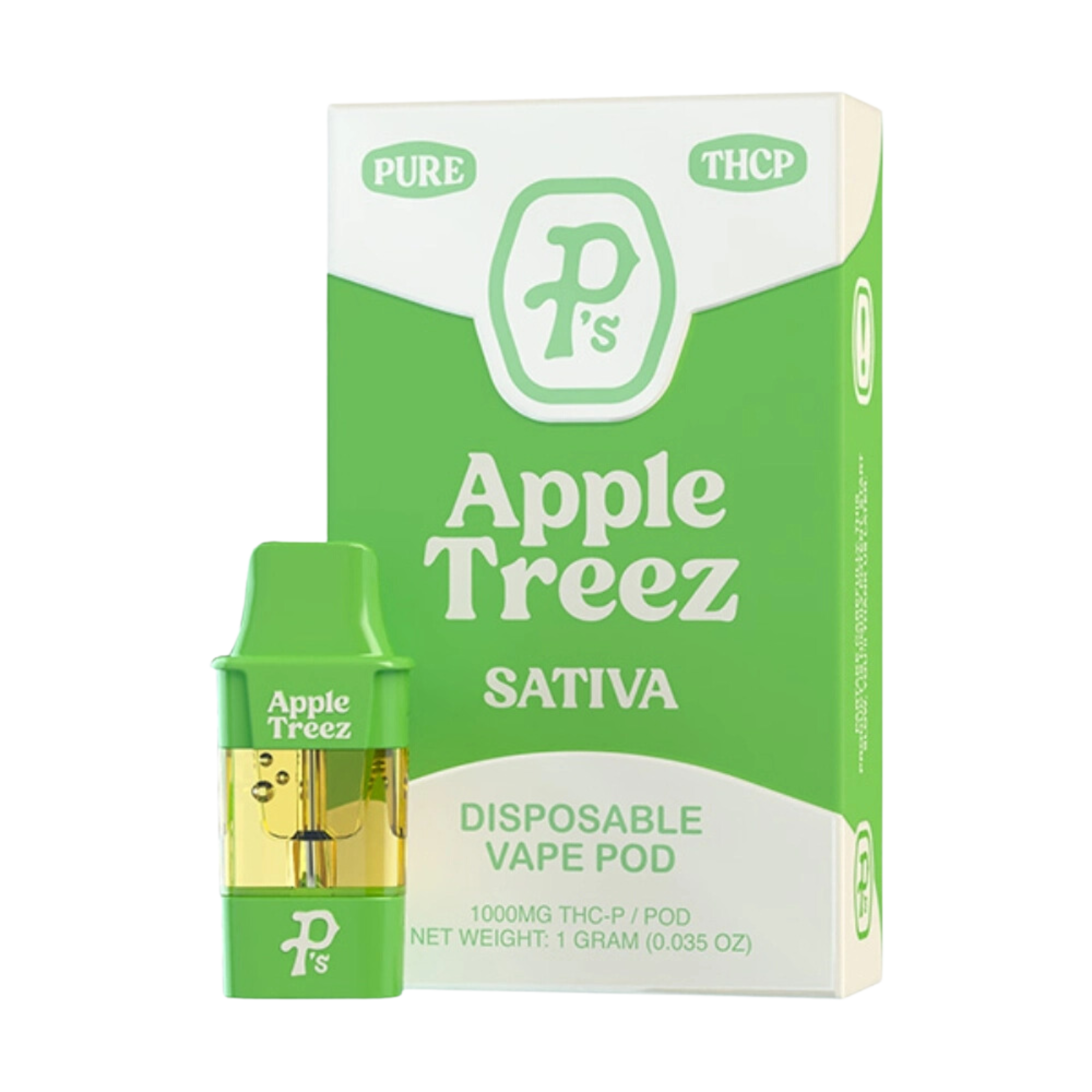 Pushin’ P’s Pack O Pods Disposable Vape 1ml THCP Apple Treez 6ct