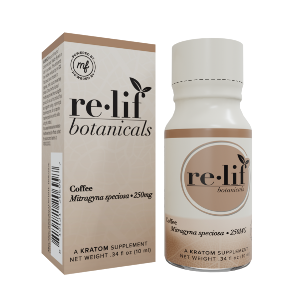 Relif Shot 250mg Kratom Coffee 12ct