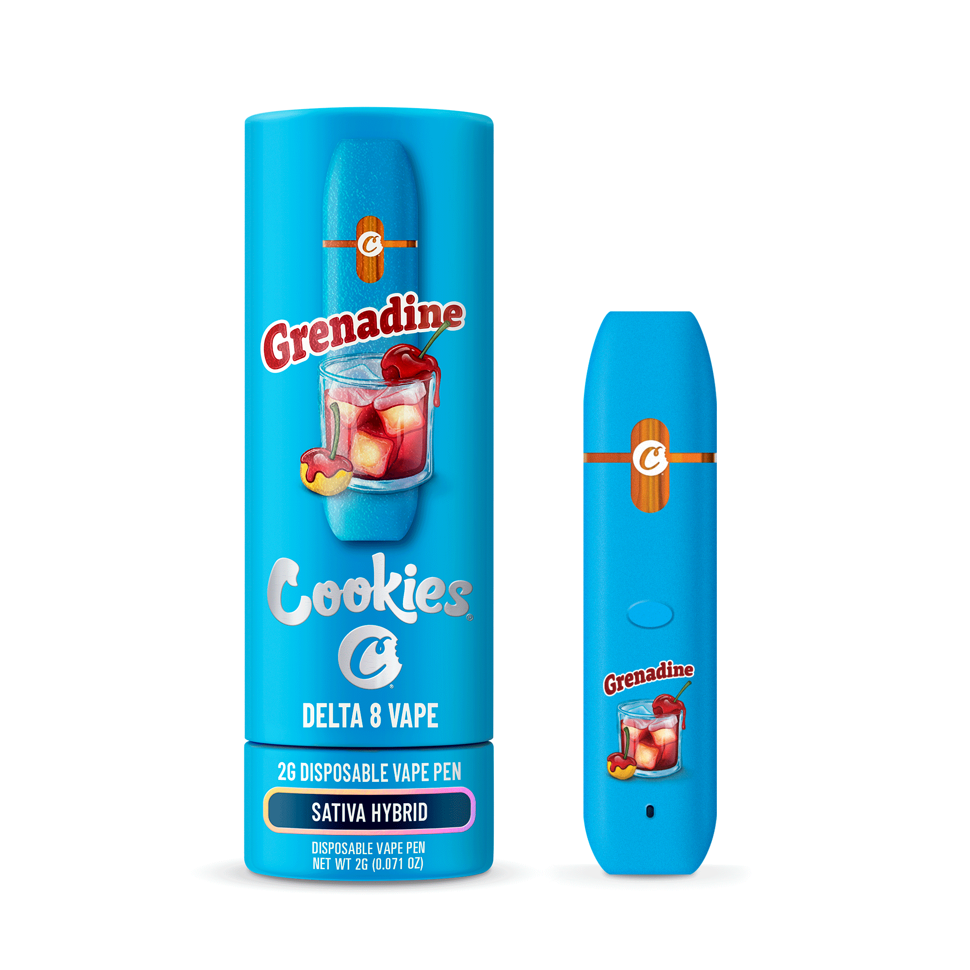 Cookies Disposable Vape 2ml D8 Grenadine 6ct