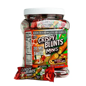 Crispy Blunts Mini 1pc Edibles 30mg THCA Bueno Cream 40ct