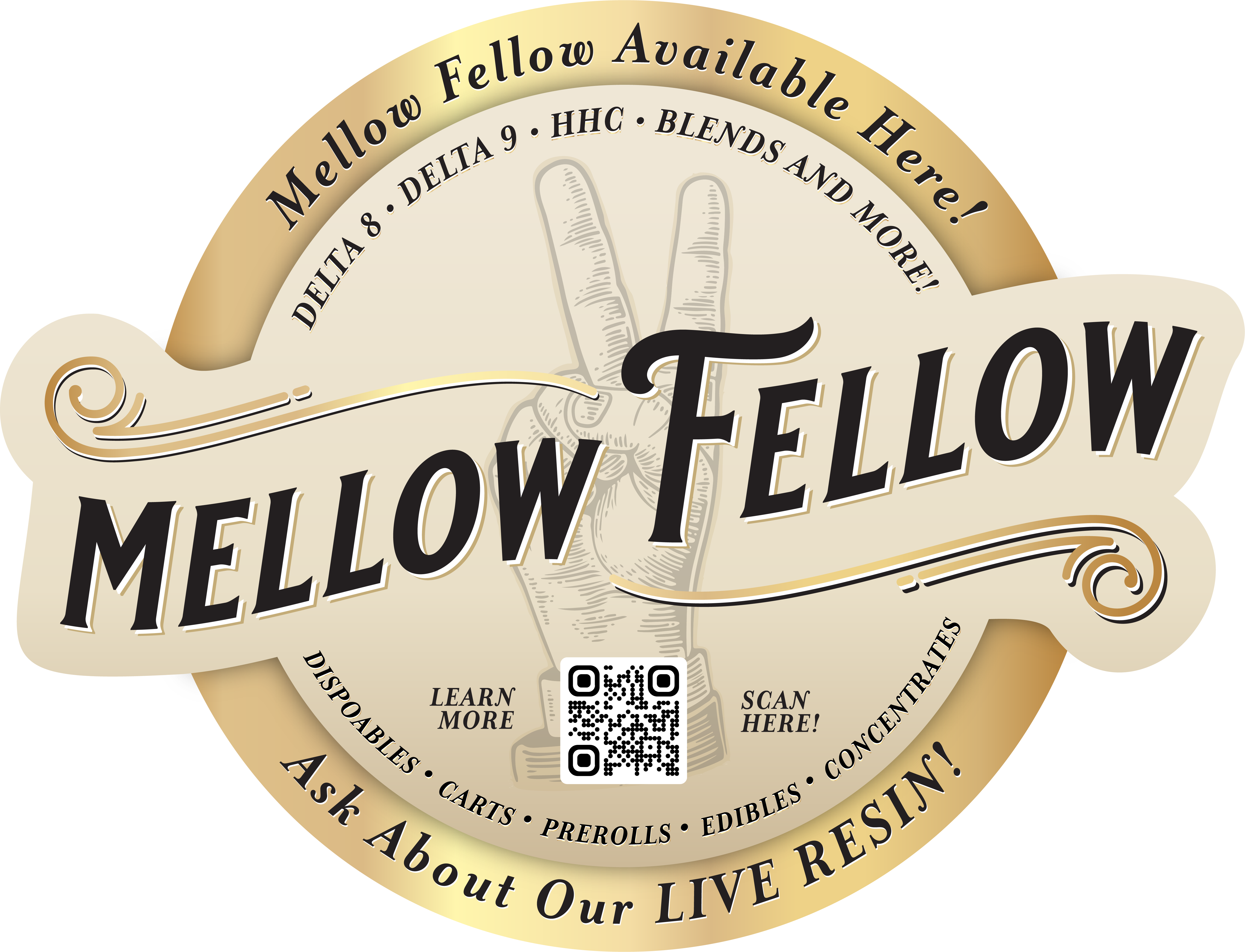 Mellow Fellow Marketing Material Floor Decal