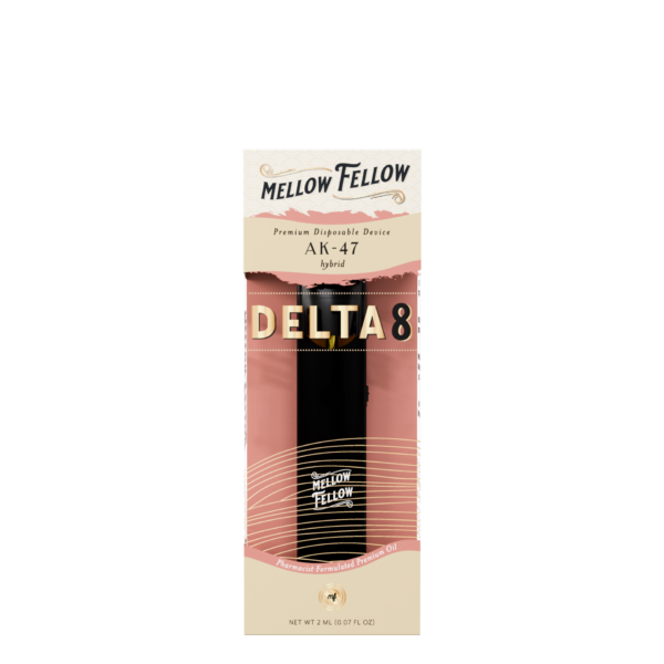 Mellow Fellow Premium Pre-Priced Vape Disposable 2ml D8 AK47 (hybrid)