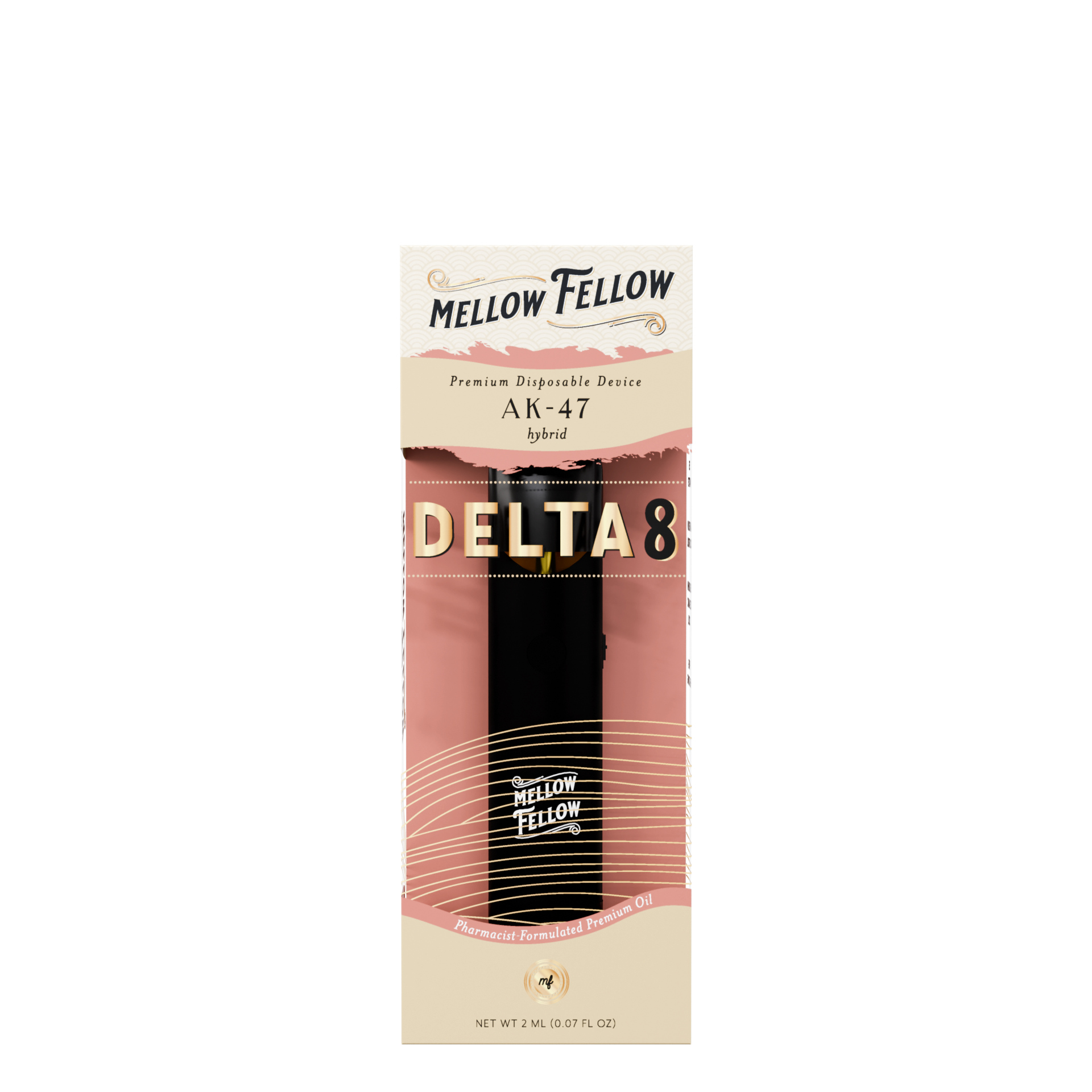 Mellow Fellow Premium Pre-Priced Disposable Vape 2ml D8 AK47 (hybrid)