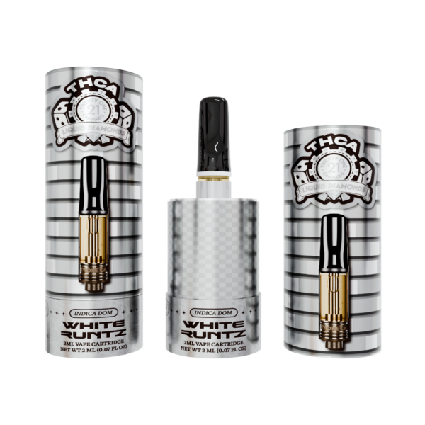 Twenty One Cannabis Vape Cartridge 2ml THCA White Runtz (Indica)