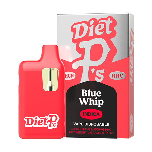 Pushin P’s Diet P’s Vape Disposable 2ml THCP/HHC Blue Whip 6ct