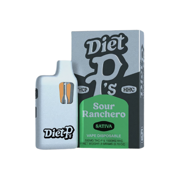 Pushin P’s Diet P’s Vape Disposable 2ml THCP/HHC Sour Ranchero 6ct