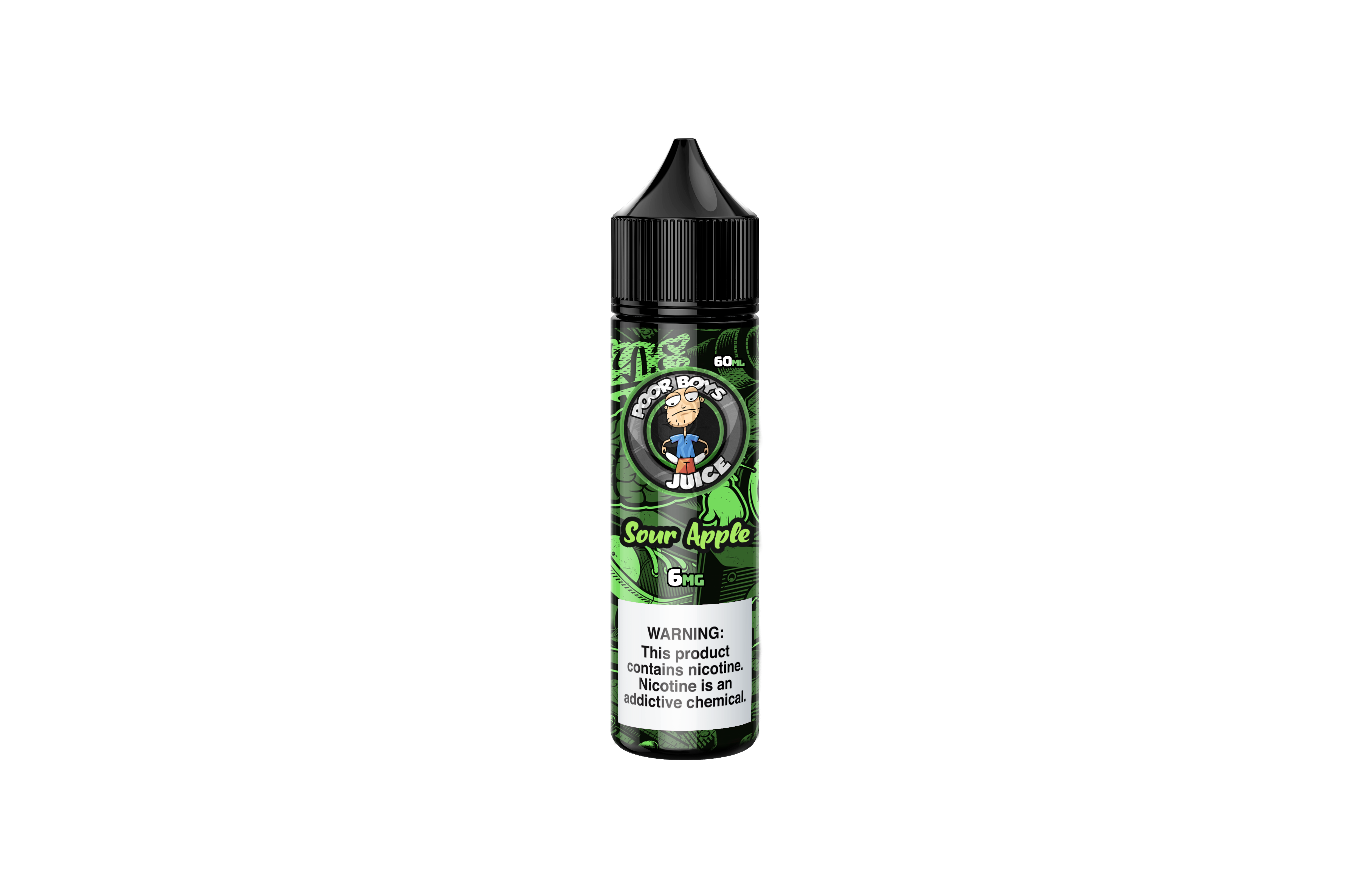 Poor Boys Nicotine Juice 06mg Sour Apple