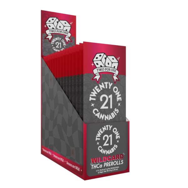 Twenty One Cannabis Joints 1g THCA Wildcard 15ct
