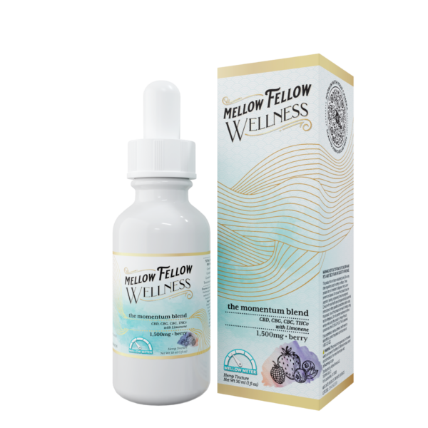 Mellow Fellow Wellness Tincture 1500mg Momentum Blend Berry