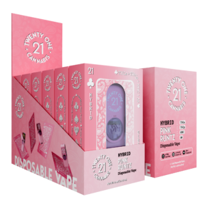 Twenty One Cannabis Vape Disposable 2ml THCA/THCP Pink Runtz (hybrid)