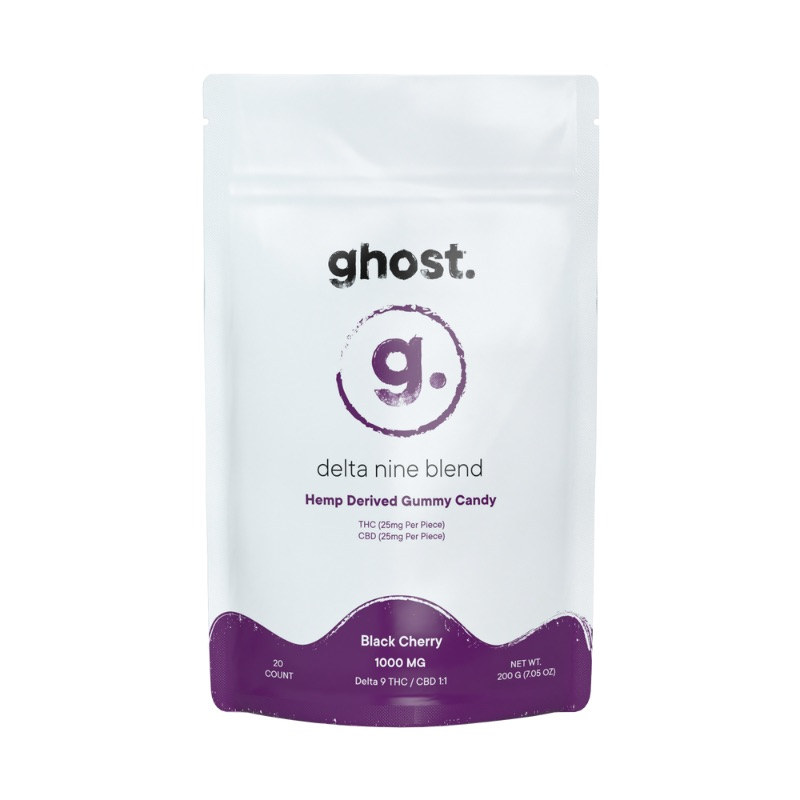 Ghost Edibles 1000mg D9 Black Cherry 6ct