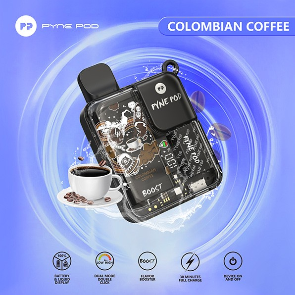 Pyne Pod Nicotine Disposable Vape Colombian Coffee 5ct