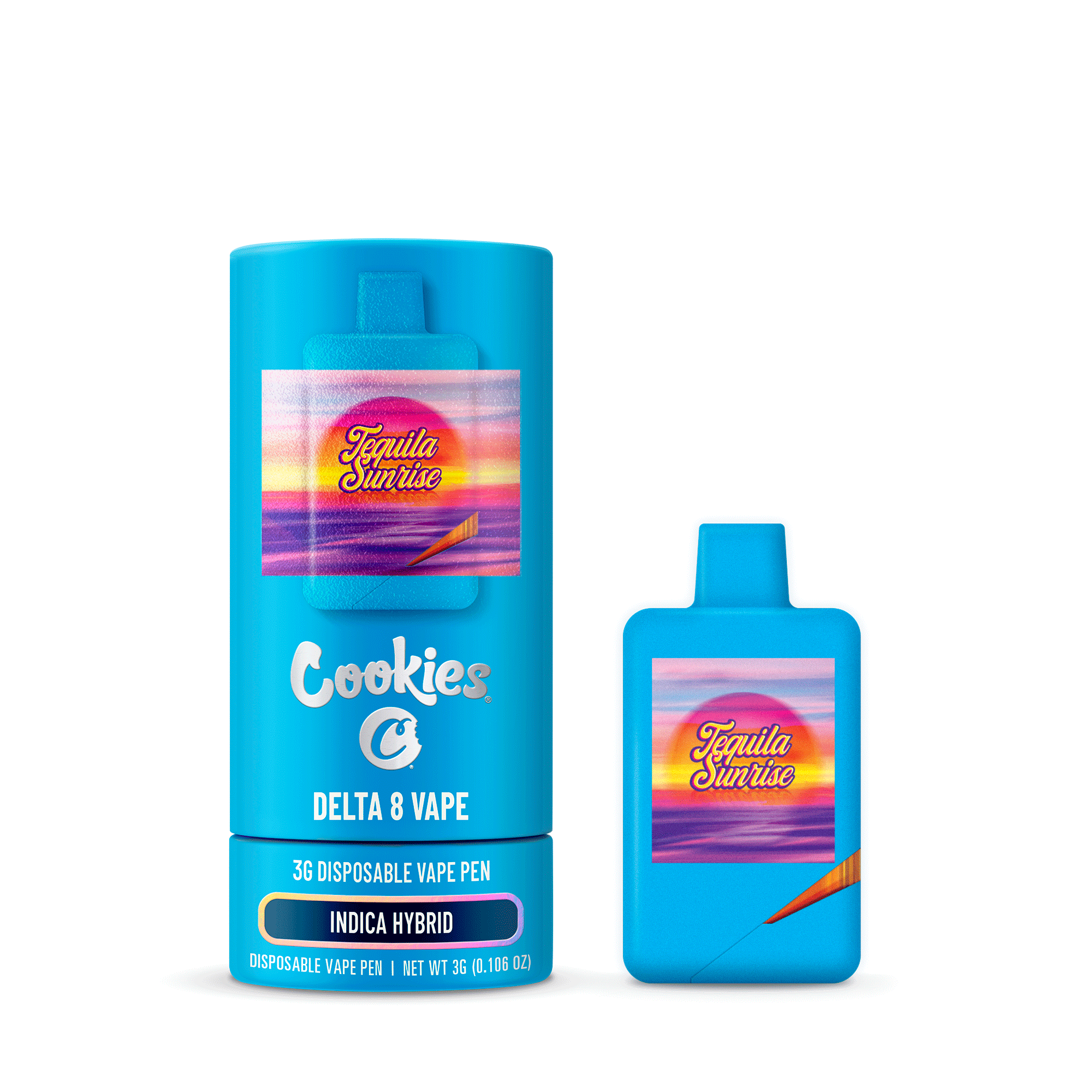 Cookies Disposable Vape 3ml D8 Tequila Sunrise 6ct