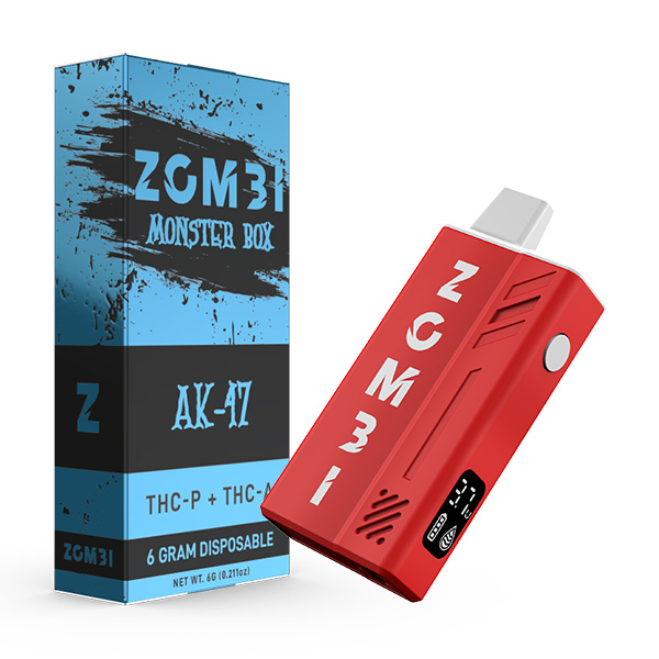 Zombi Monster Box Disposable Vape 6ml THCP/THCA AK-47 6ct