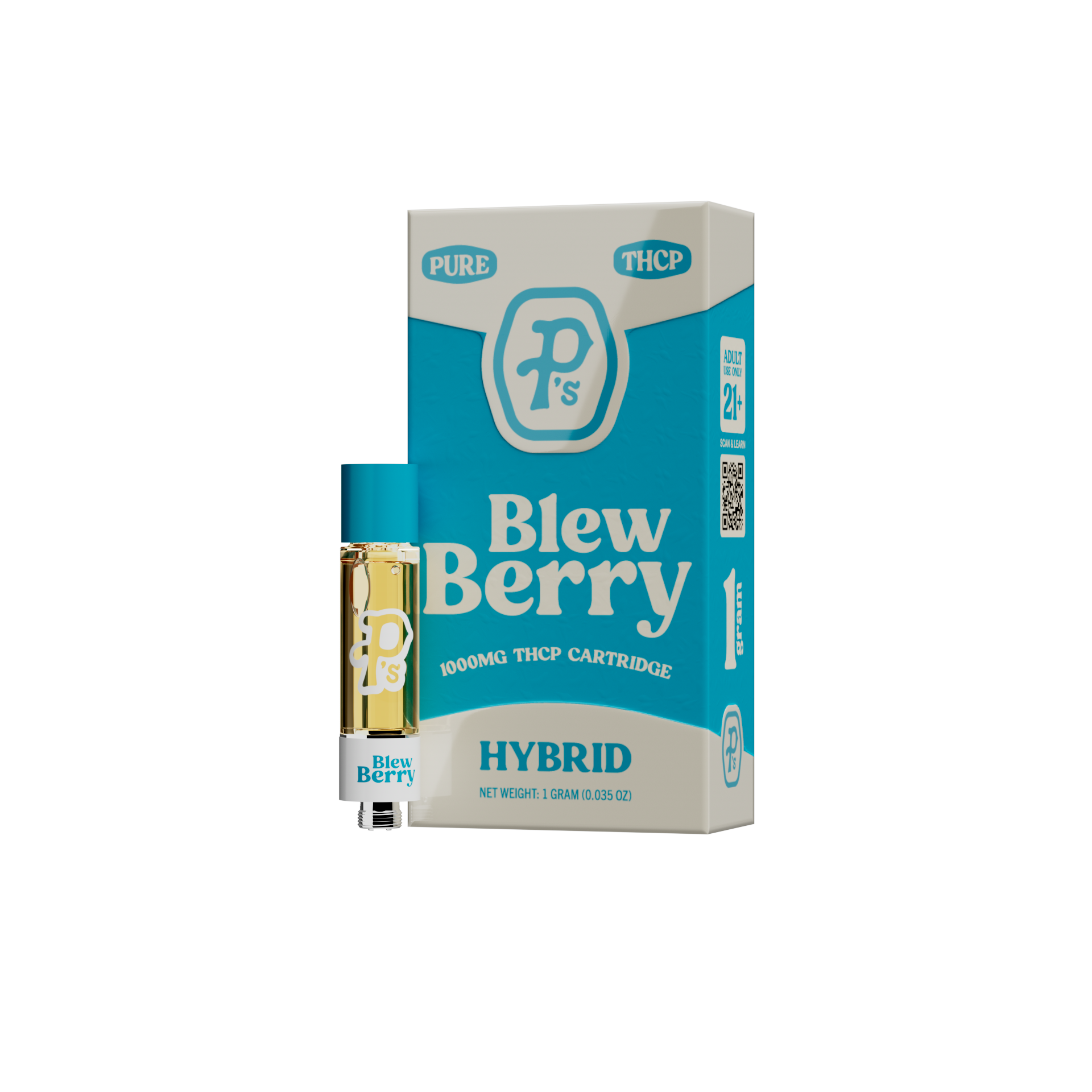 Pushin’ P’s Vape Cartridge 1ml THCP Blew Berry 6ct