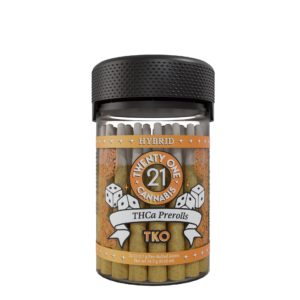 Twenty One Cannabis 21ct Jar Prerolls .7g THCA TKO (Hybrid)