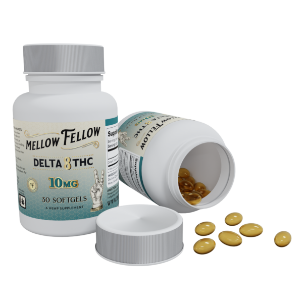 Mellow Fellow Softgel Capsules 300mg CBD/D8