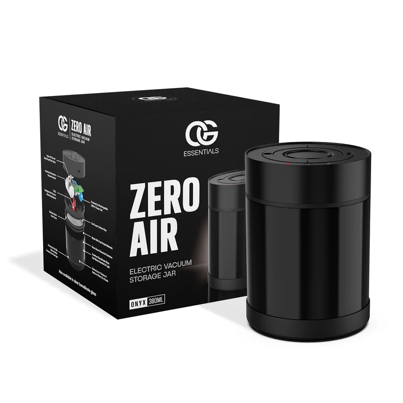 OG Essentials Accessories Zero Air Stash Jar Onyx