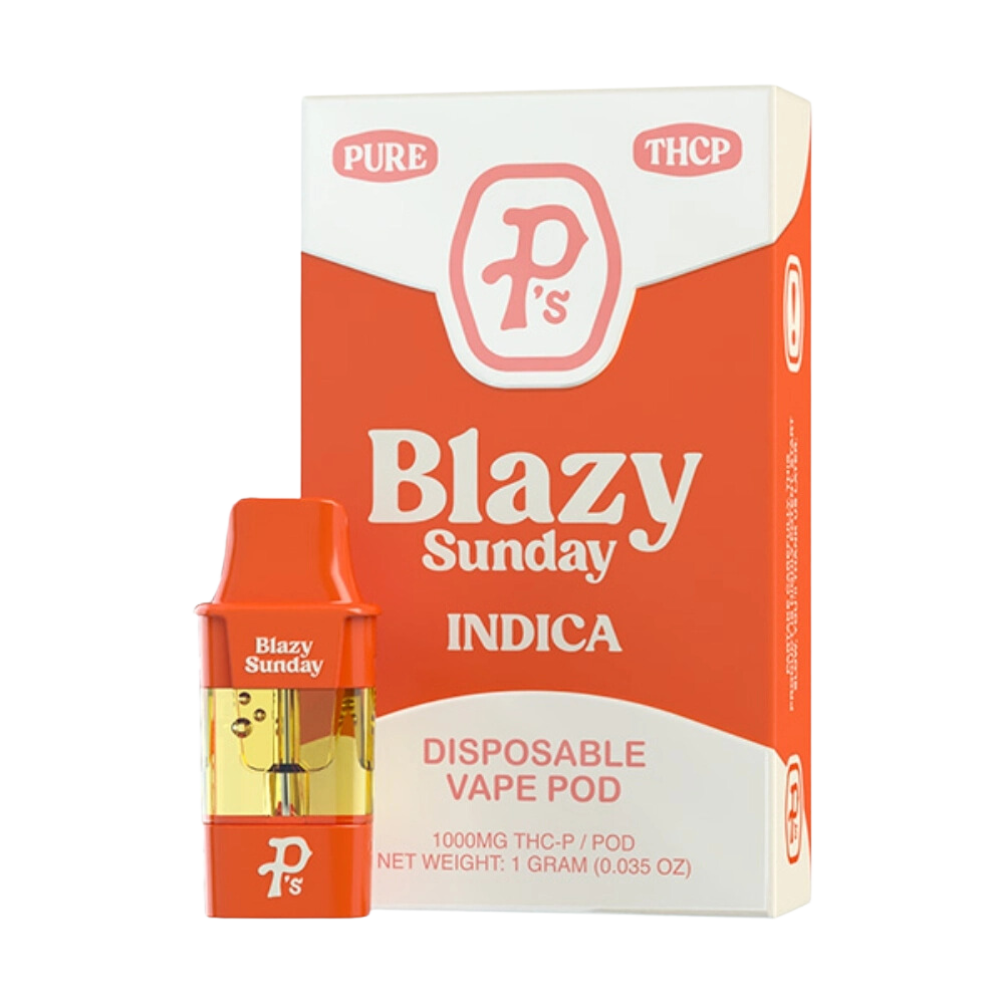 Pushin’ P’s Pack O Pods Disposable Vape 1ml THCP Blazy Sunday 6ct