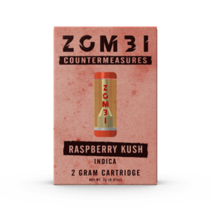 Zombi Vape Cartridge 2ml H4CBD/THC-C/HHC Raspberry Kush (indica) 6ct