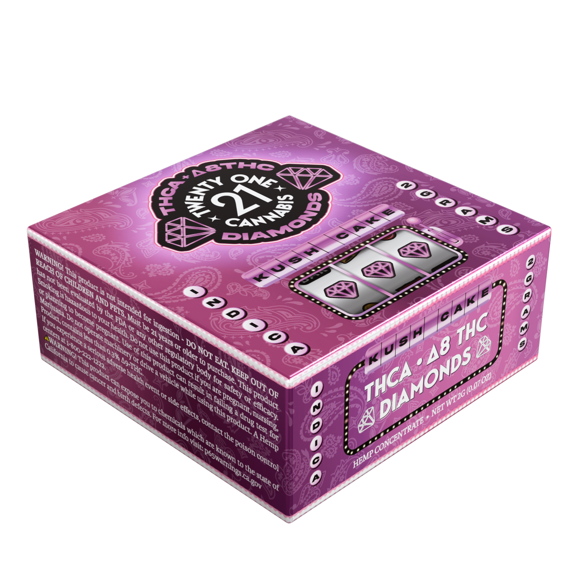 Twenty One Cannabis Diamonds 2g THCA Kush Cake (Indica)