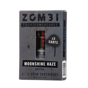Zombi 3ct Vape Cartridge 2ml H4CBD/THC-C/HHC Dark Star – Blue Dream – Moonshine Haze (Mix) 6ct