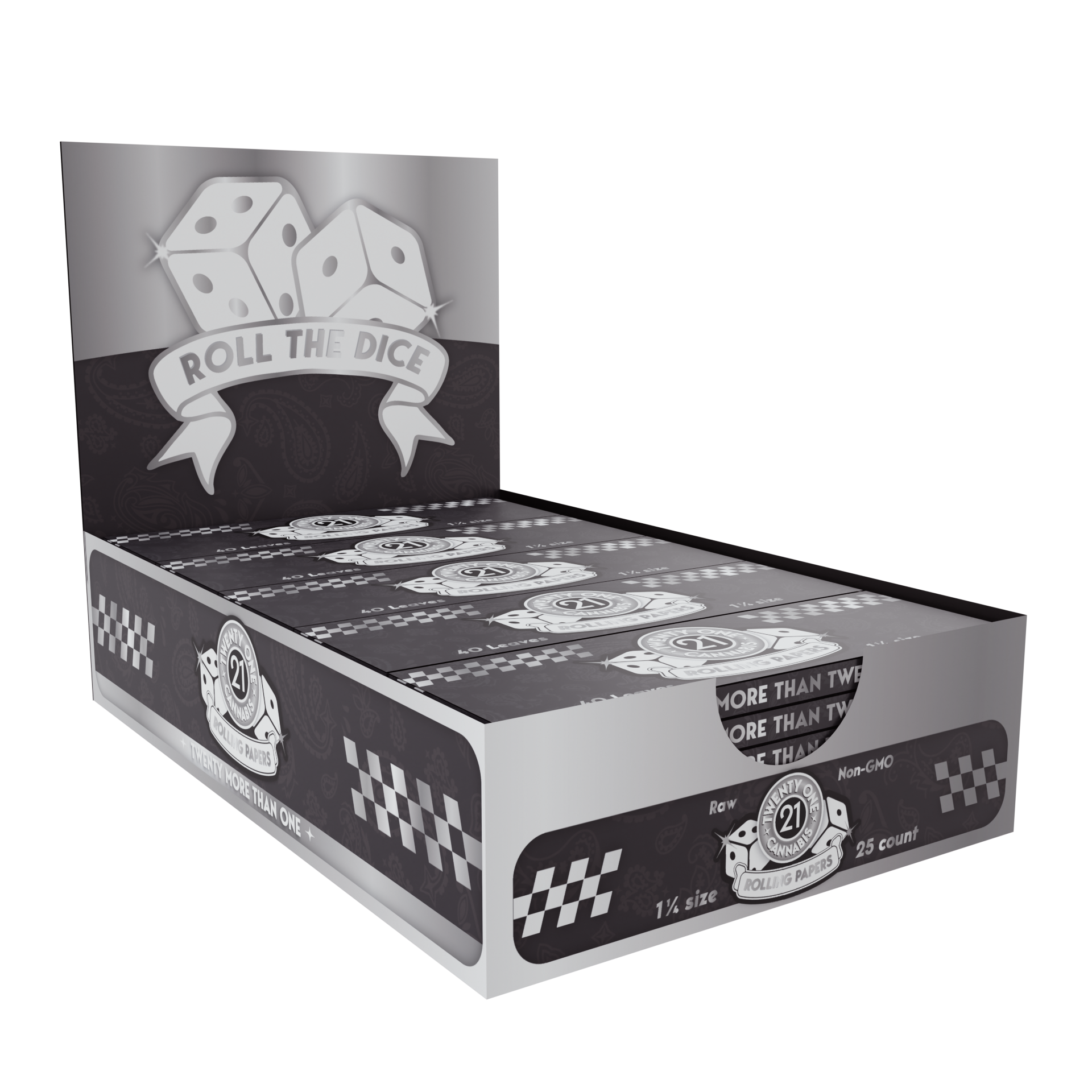 Twenty One Cannabis Rolling Papers 1.25 40 Leaf Booklet
