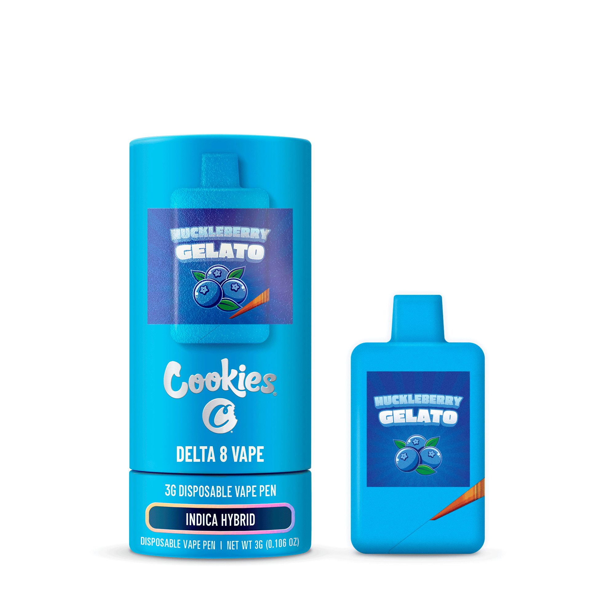 Cookies Disposable Vape 3ml D8 Huckleberry Gelato 6ct
