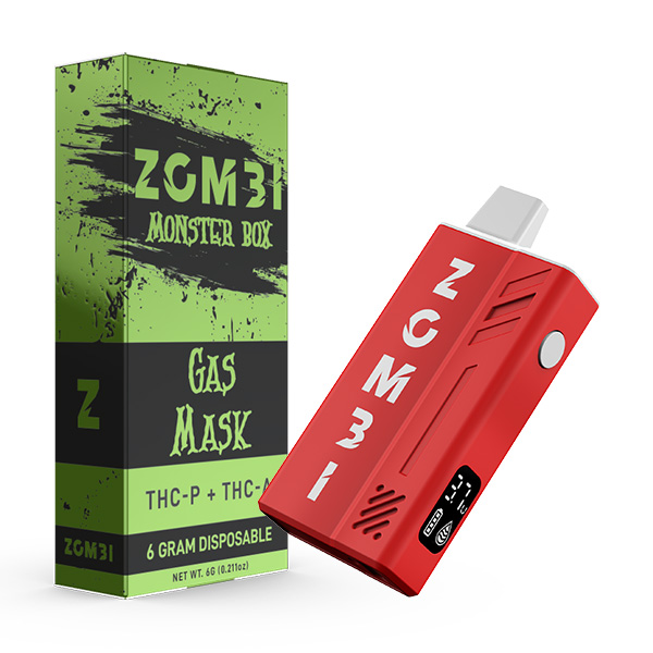 Zombi Monster Box Disposable Vape 6ml THCP/THCA Gas Mask 6ct