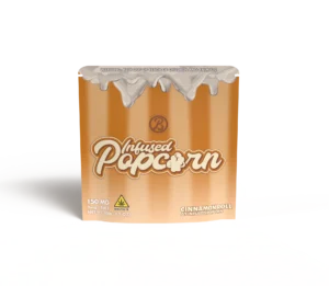 Baked Bags Infused Pop Corn Edibles 150mg Delta-9 – Cinnamon Roll