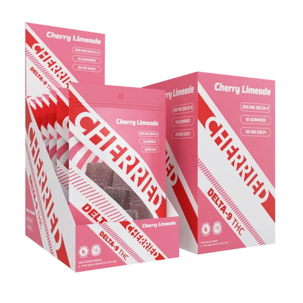 Cherried 10ct Delta 9 Edibles 20mg Cherry Limeade-POP-1