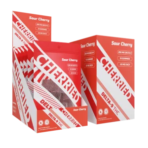 Cherried 10ct Delta 9 Edibles 20mg Sour Cherry-POP-1