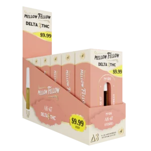 Mellow Fellow Classic Vape Cartridge 1ml D8 AK47 (Sativa Dominant) Pre-Priced 9.99