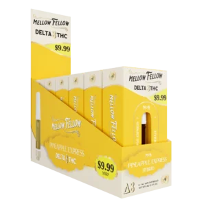 Mellow Fellow Classic Vape Cartridge 1ml D8 Pineapple Express (Sativa Dominant) Pre-Priced 9.99