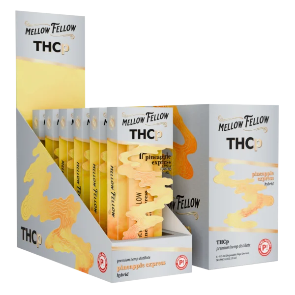 Mellow Fellow Premium Disposable Vape 0.5ml THCP Pineapple Express (Hybrid)