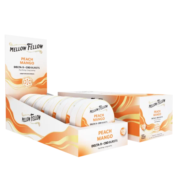 Delta 9 THC CBD Burst Nano Gummies 200mg – Peach Mango