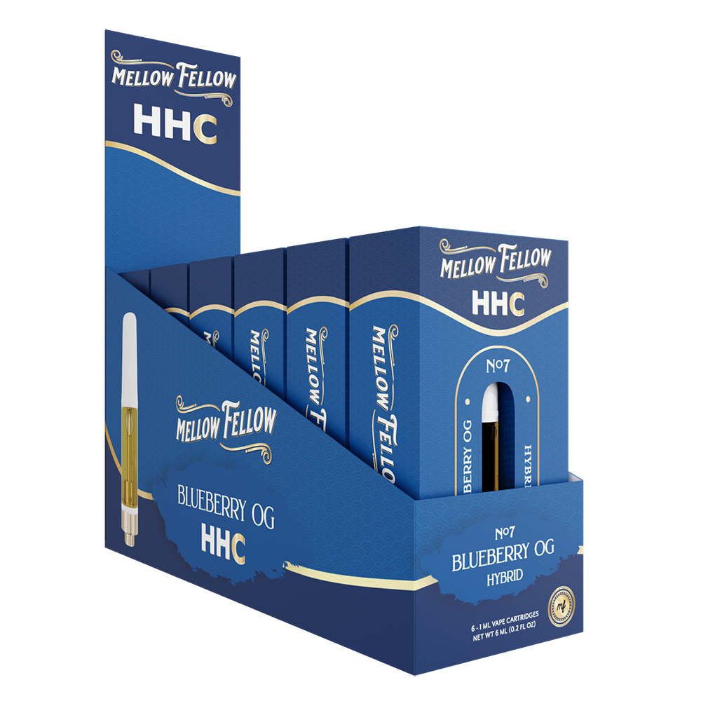 Mellow Fellow Classic Vape Cartridge 1ml HHC Blueberry OG (hybrid)
